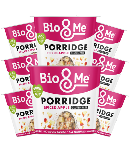 8-PACK BUNDLE - SPICED APPLE GLUTEN FREE PORRIDGE POTS (8X58g)