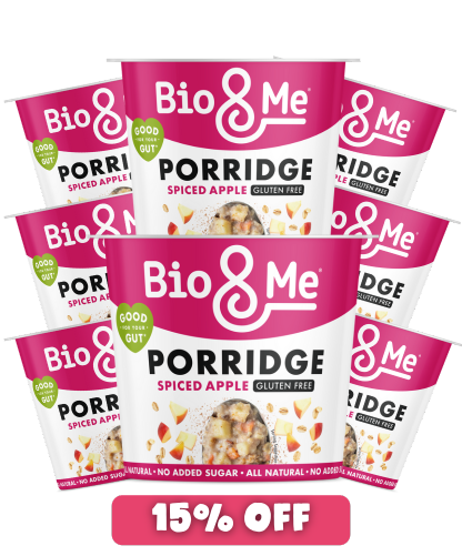 8-PACK BUNDLE - SPICED APPLE GLUTEN FREE PORRIDGE POTS (8X58g)