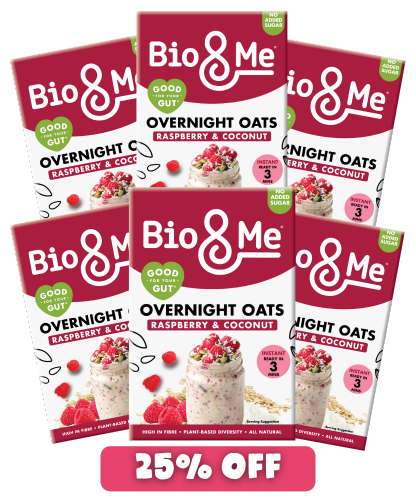 BIG VALUE 6 PACK - RASPBERRY & COCONUT OVERNIGHT OATS (6x350g)