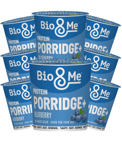 8-PACK BUNDLE - BLUEBERRY PROTEIN PORRIDGE POTS (8X65g)