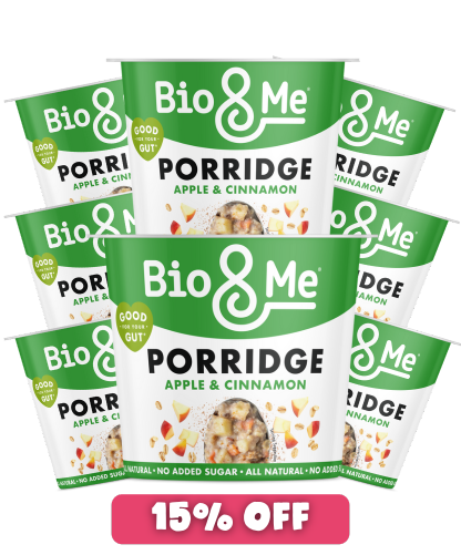 8-PACK BUNDLE - APPLE & CINNAMON PORRIDGE POTS (8X65g)