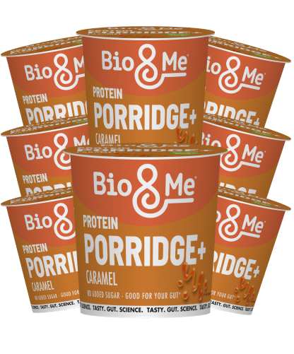 8-PACK BUNDLE - CARAMEL PROTEIN PORRIDGE POTS (8X65g)
