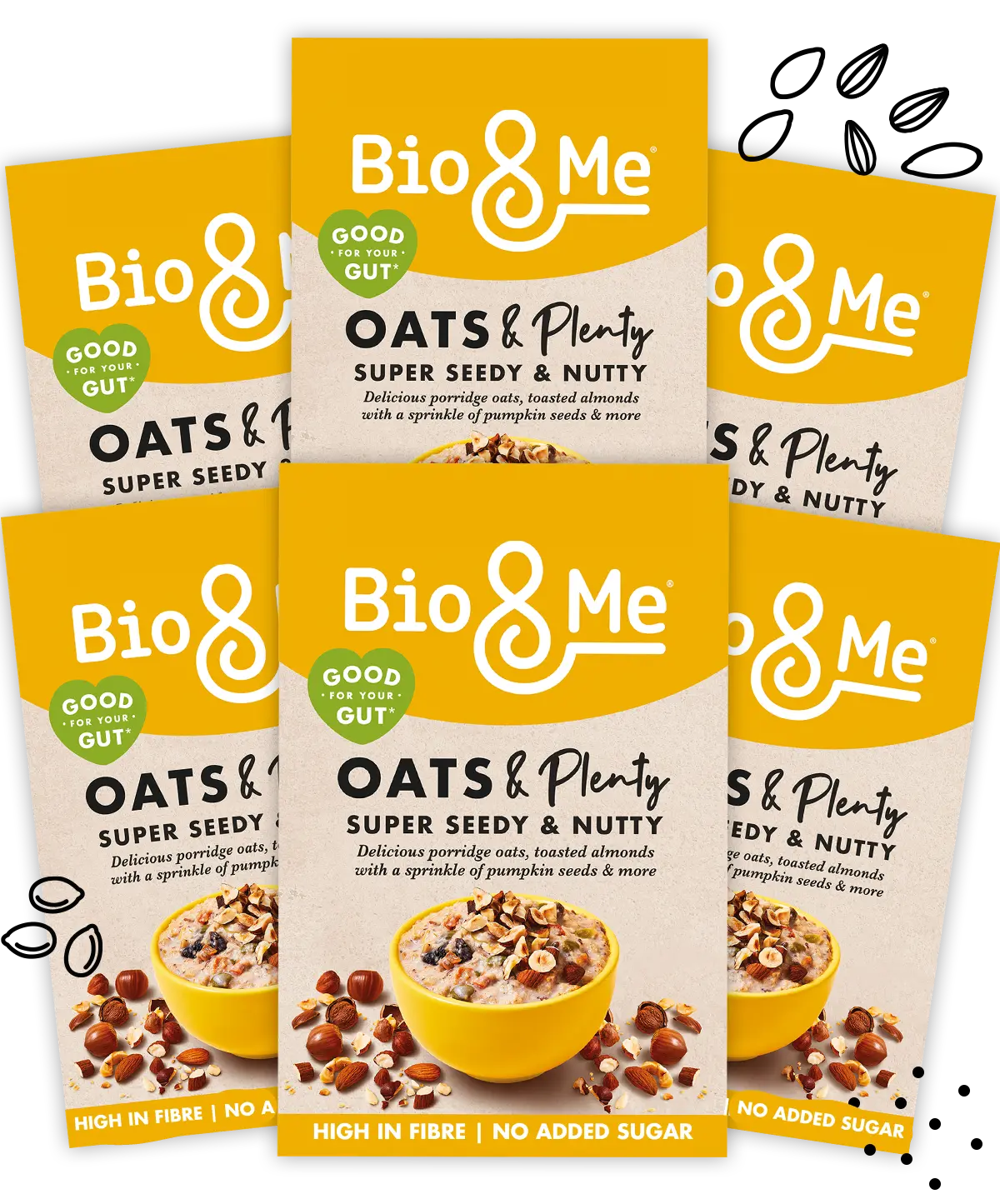 BIG VALUE 6-PACK OF SUPER SEEDY & NUTTY PORRIDGE (6x400g)