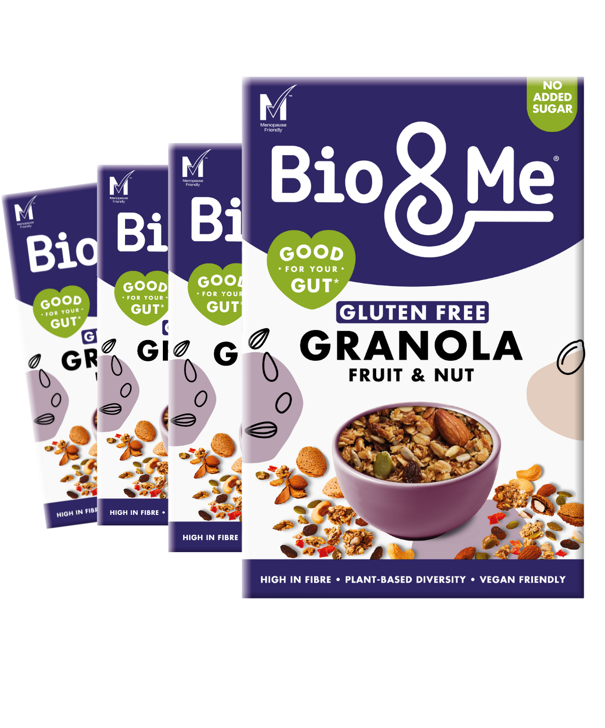 4 PACK BUNDLE - WOMEN'S HEALTH FRUIT & NUT GLUTEN FREE GRANOLA (4x350g)