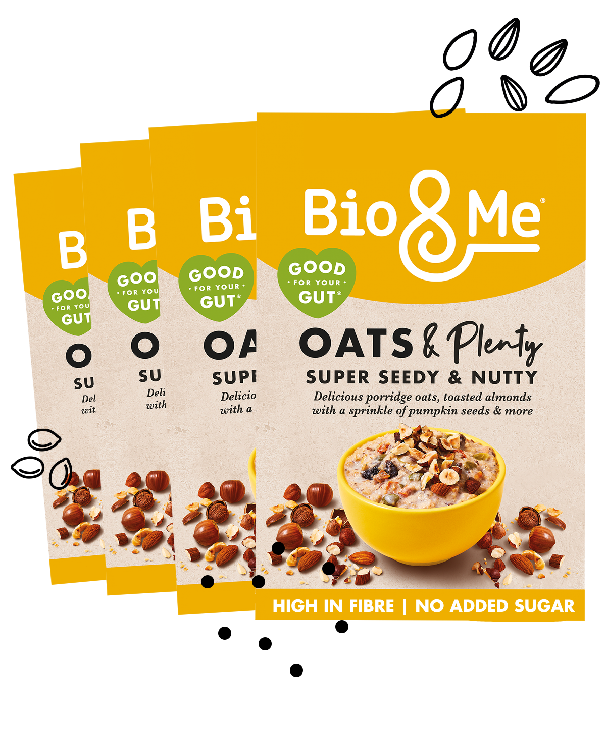 4-PACK BUNDLE - SUPER SEEDY & NUTTY PORRIDGE (4x400g)