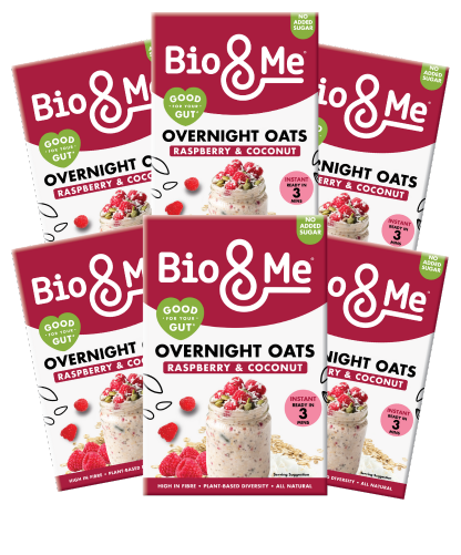 BIG VALUE 6 PACK - RASPBERRY & COCONUT OVERNIGHT OATS (6x350g)
