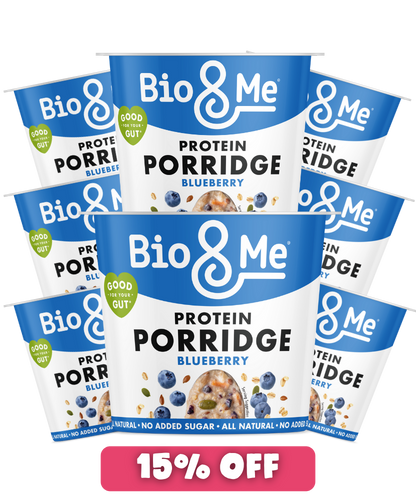 8-PACK BUNDLE - BLUEBERRY PROTEIN PORRIDGE POTS (8X65g)