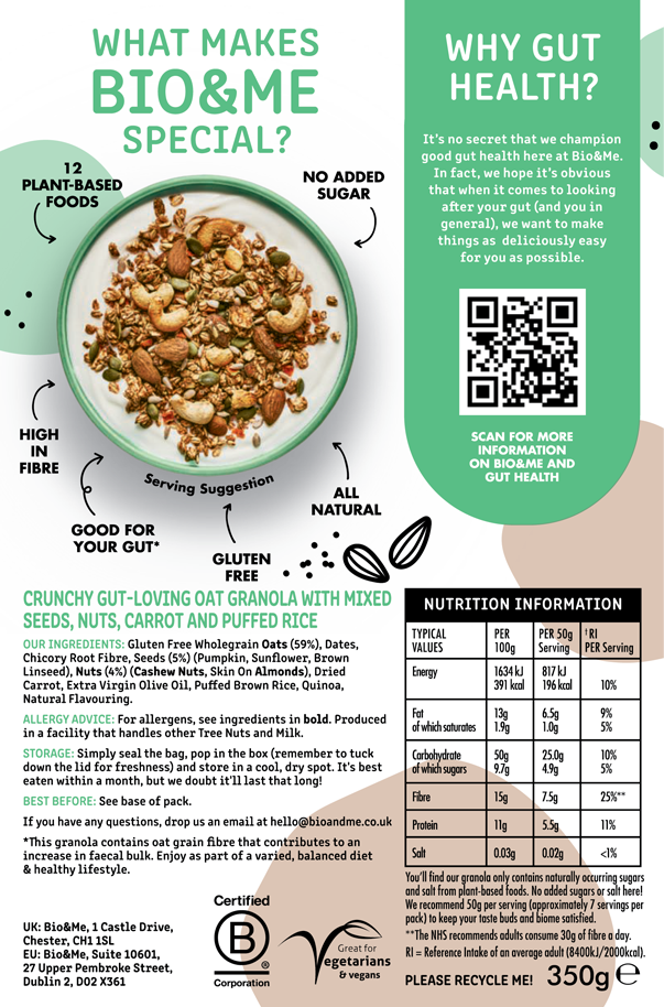 BIG VALUE 6-PACK OF CASHEW & ALMOND GLUTEN FREE GRANOLA (6X350g)