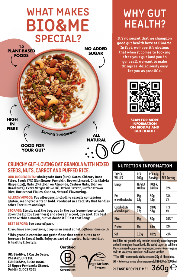 BIG VALUE 6-PACK OF SUPER SEEDY & NUTTY GRANOLA (6x360g)