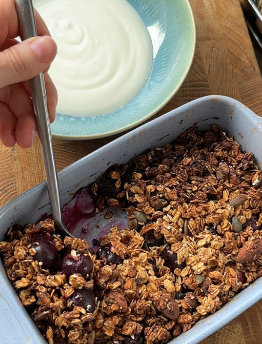 Winter Blueberry Crumble