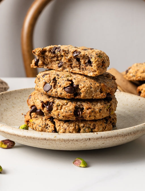 Pistachio Choc Chip Cookies