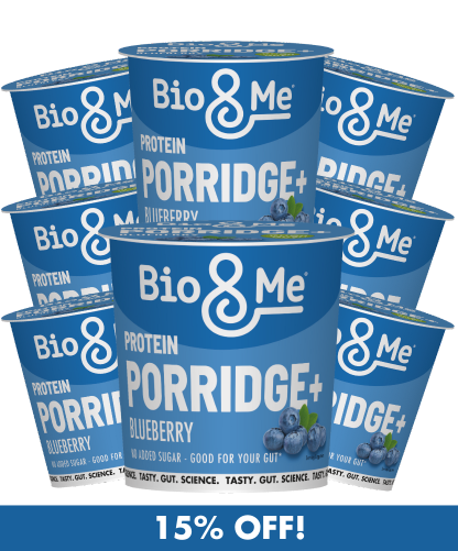 8-PACK BUNDLE - BLUEBERRY PROTEIN PORRIDGE POTS (8X65g)