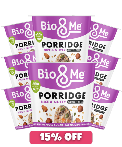 8-PACK BUNDLE - NICE & NUTTY GLUTEN FREE PORRIDGE POTS (8X58g)