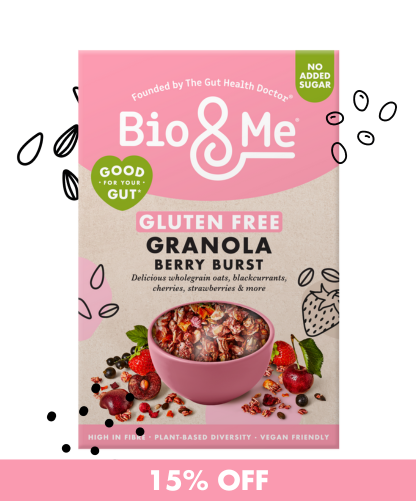 BERRY BURST GLUTEN FREE GUT-LOVING GRANOLA (350g)