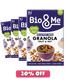 4 PACK BUNDLE - WOMEN'S HEALTH FRUIT & NUT GLUTEN FREE GRANOLA (4x350g)