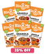 BIG VALUE 6-PACK OF APPLE & CINNAMON GRANOLA (6x360g)