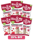 BIG VALUE 6 PACK - RASPBERRY & COCONUT OVERNIGHT OATS (6x350g)