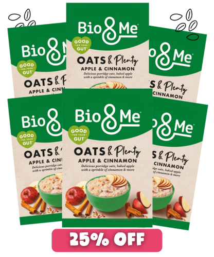 BIG VALUE 6-PACK OF APPLE & CINNAMON GUT-LOVING PORRIDGE (6x400g)