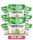 8-PACK BUNDLE - APPLE & CINNAMON PORRIDGE POTS (8X65g)