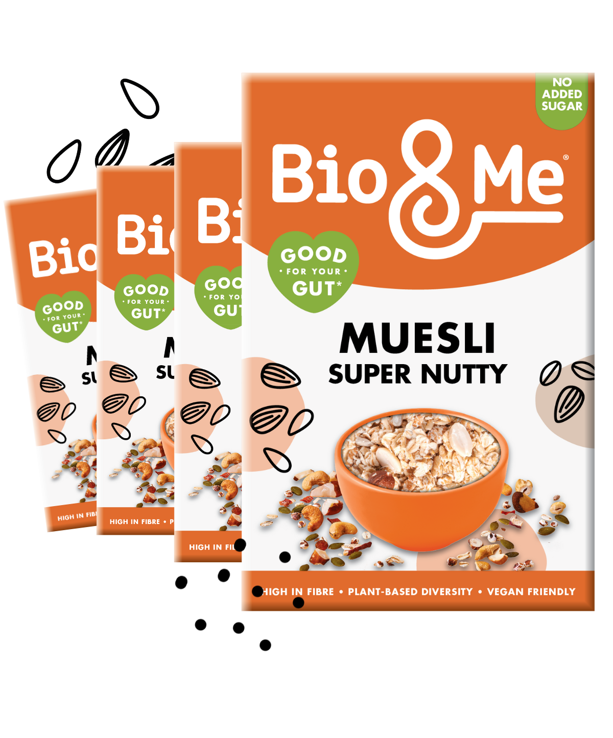 4 PACK BUNDLE - SUPER NUTTY MUESLI (450g)