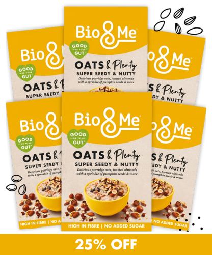 BIG VALUE 6-PACK OF SUPER SEEDY & NUTTY GUT-LOVING PORRIDGE (6x400g)