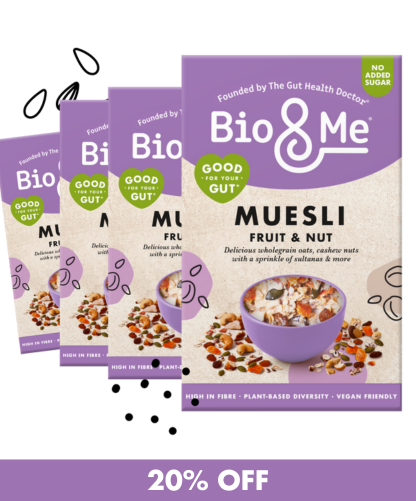 4-PACK BUNDLE - FRUIT & NUT GUT-LOVING MUESLI (4x450g)