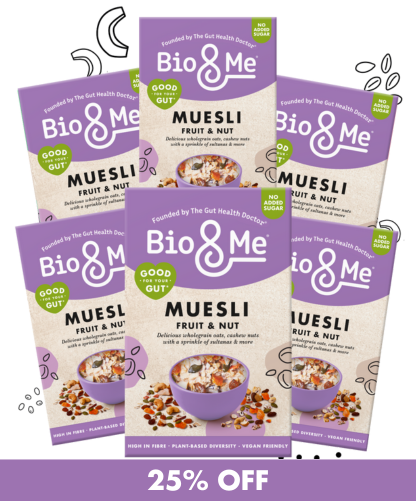 BIG VALUE 6-PACK OF FRUIT & NUT GUT-LOVING MUESLI (6x450g)