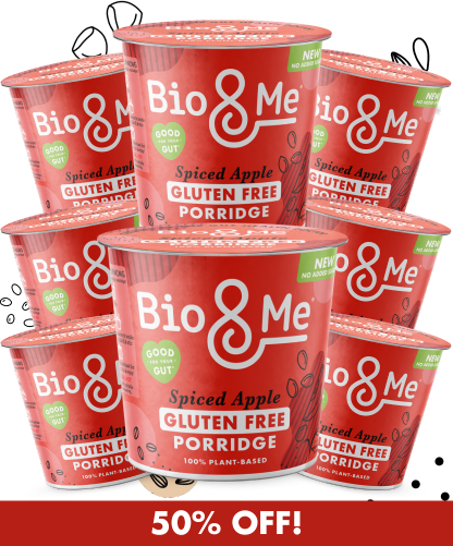 8-PACK BUNDLE - SPICED APPLE GLUTEN FREE PORRIDGE POTS (8X58g)