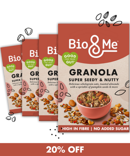 4-PACK BUNDLE - SUPER SEEDY & NUTTY GUT-LOVING GRANOLA (4x360g)