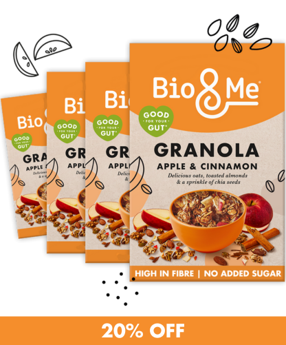 4-PACK BUNDLE - APPLE & CINNAMON GUT-LOVING GRANOLA (4x360g)