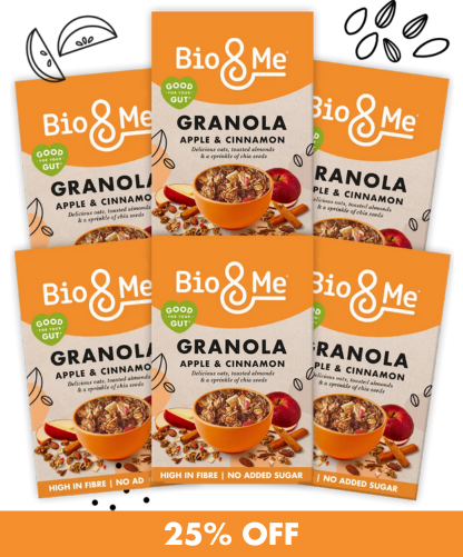 BIG VALUE 6-PACK OF APPLE & CINNAMON GUT-LOVING GRANOLA (6x360g)