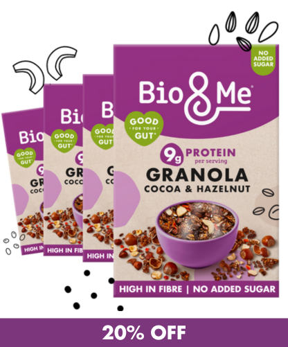 4-PACK BUNDLE - COCOA & HAZELNUT GUT-LOVING GRANOLA (4x360g)