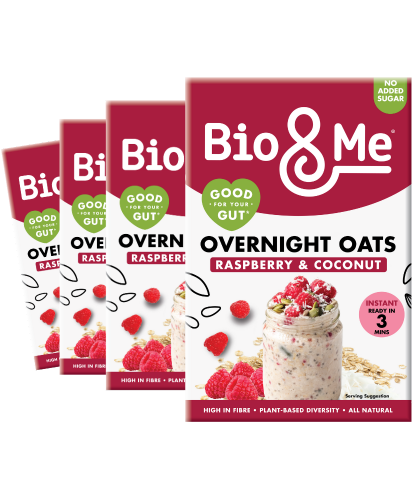 RASPBERRY & COCONUT OVERNIGHT OATS (4x350g)