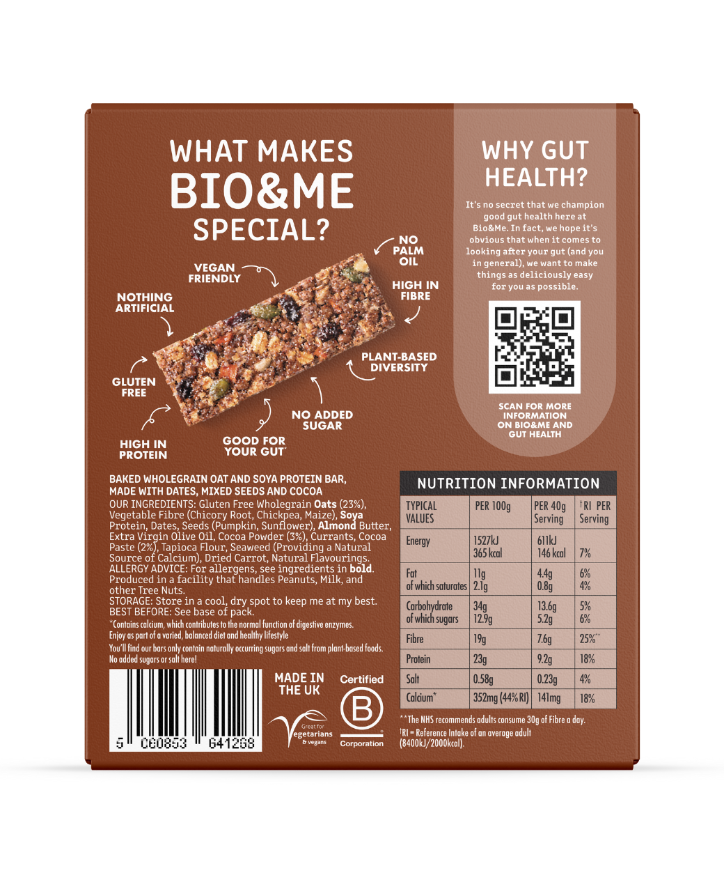COCOA PROTEIN BAR (18x40g)
