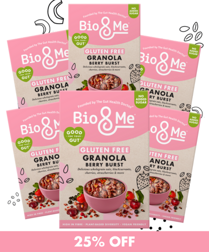 BIG VALUE 6-PACK OF BERRY BURST GLUTEN FREE GUT-LOVING GRANOLA (6X350g)