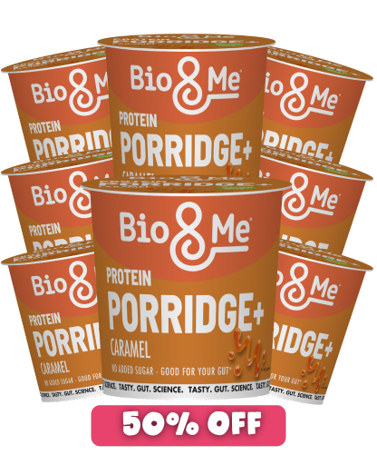 8-PACK BUNDLE - CARAMEL PROTEIN PORRIDGE POTS (8X65g)