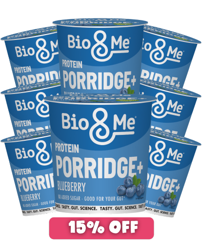 8-PACK BUNDLE - BLUEBERRY PROTEIN PORRIDGE POTS (8X65g)