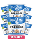 8-PACK BUNDLE - BLUEBERRY PROTEIN PORRIDGE POTS (8X65g)