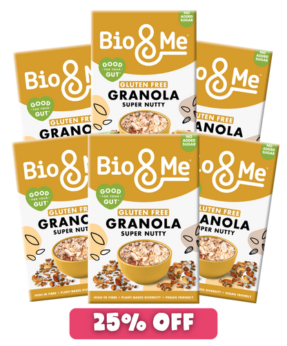 BIG VALUE 6-PACK OF SUPER NUTTY GLUTEN FREE GRANOLA (6X350g)