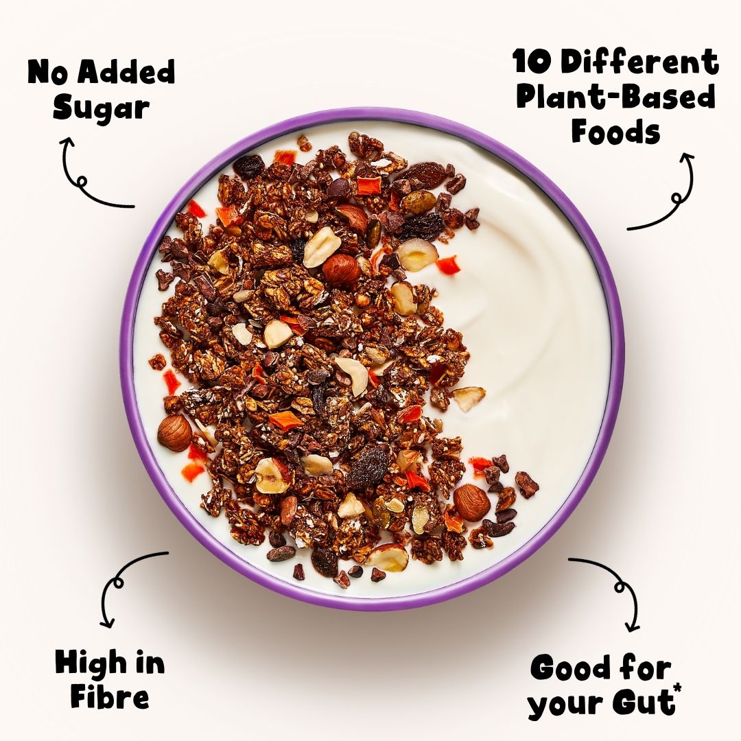 BIG VALUE 6-PACK OF COCOA & HAZELNUT GUT-LOVING GRANOLA (6x360g)